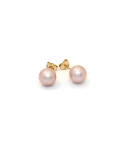 Orecchini perle rosa 7.5 mm